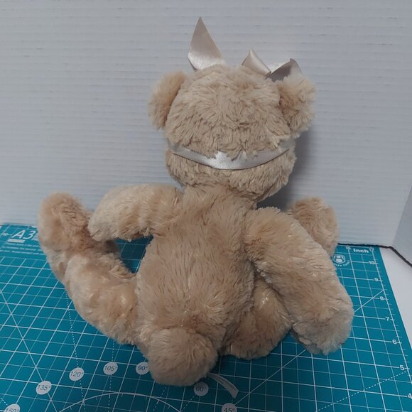 Baby Ganz Collection Plush Bear 13 Inch Sand Beige Tan Stuffed Animal Plushie - Picture 5 of 6